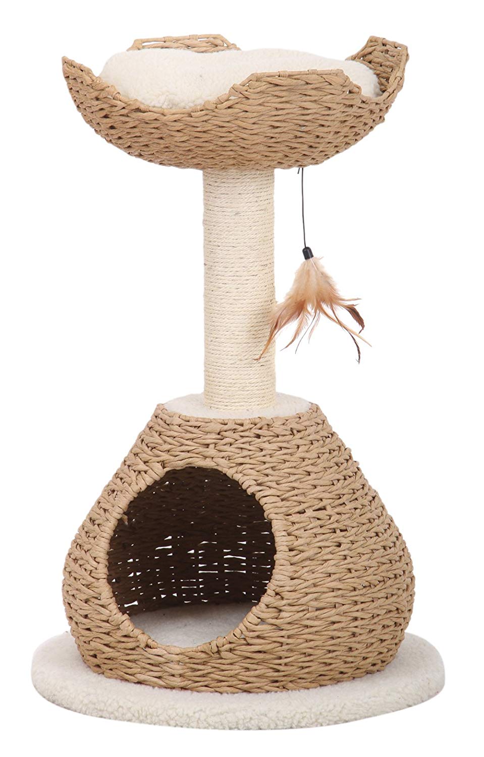 Flower Cat Tree Condo With Bed Bowl