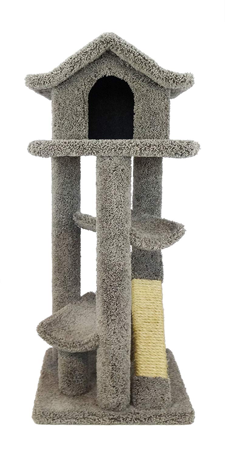 Multi Level Carpeted Cat Tree Pagoda