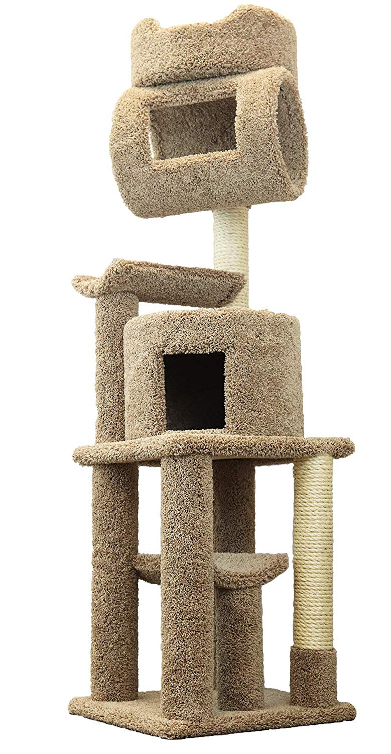 Tall Carpeted Cat Tree For Large Cats