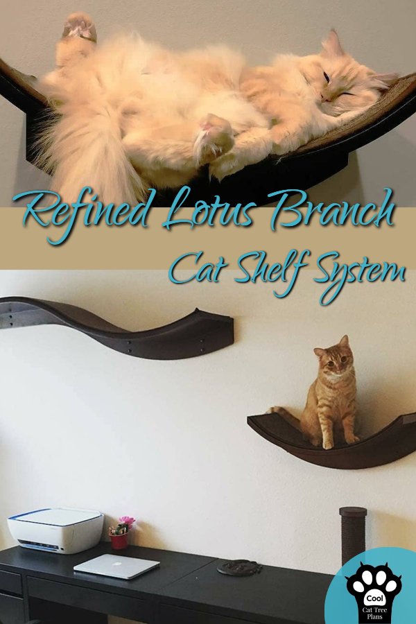 The Refined Lotus Branch Cat Shelf - Also known as the Cleopatra cat perch is a part of the "Cleopatra Cat Tree" collection. An elegant way to turn your whole home into a "Cat Room".  LOVE IT!