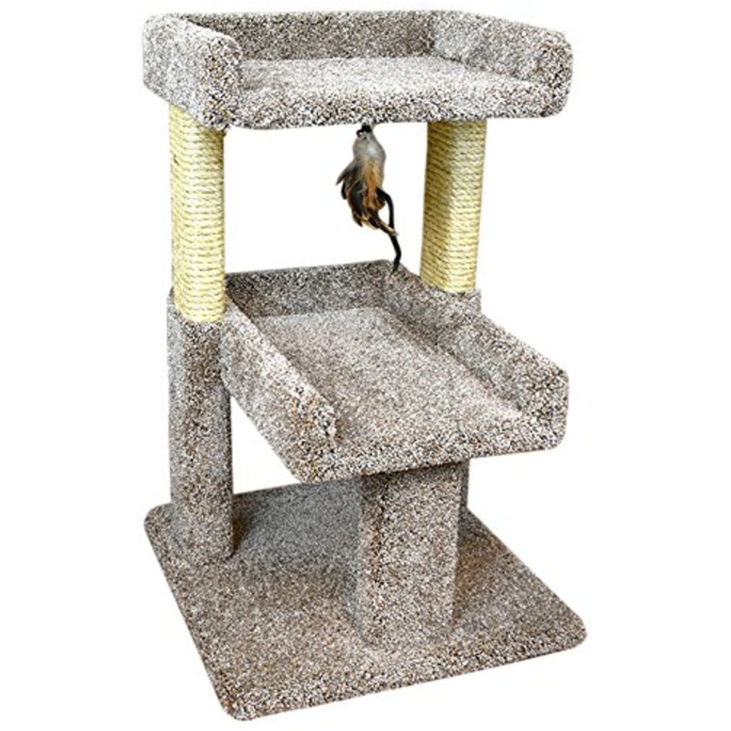 A solid wood, cheap and affordable cat tree for large cats that is made in the USA.