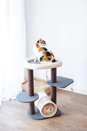 This is a great cheap modern cat tree from PetPals, it's stylish but won't break the bank when you buy it.