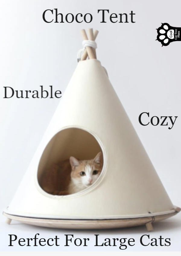 The Choco Tent is a minimalist, high quality version of all those cute cat tents you see floating around online (and sometimes in stores).  It's modern, sleek and even large cats can fit in it and get comfy.