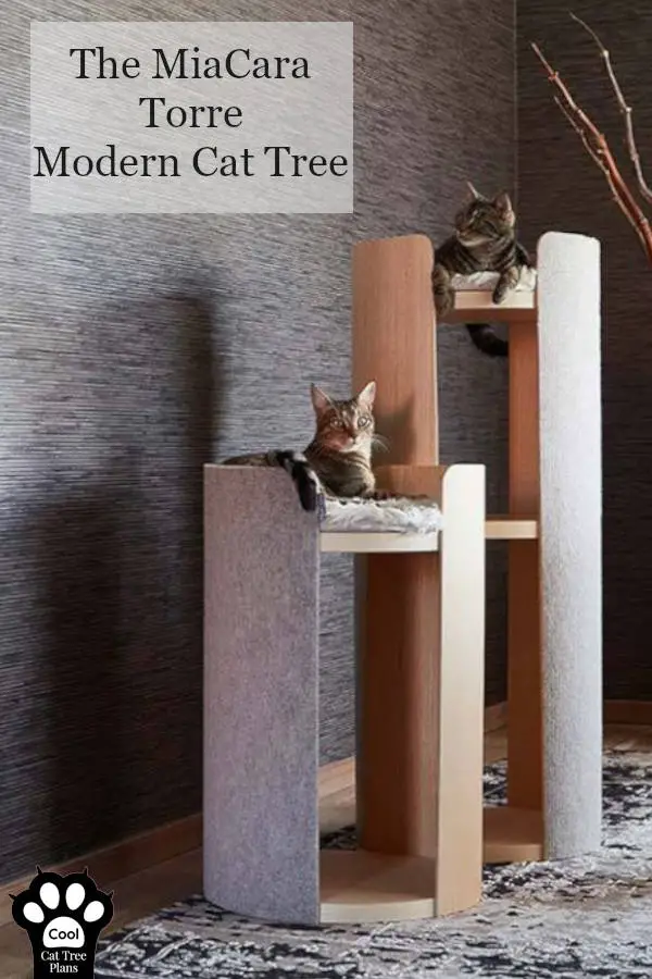 The MiaCara Torre is a modern cat tree for those out there looking for something stylish, functional, but definitely isn't your normal piece of cat furniture.