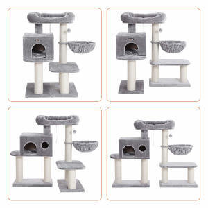 All the different ways you can customize and adjust this cat tree for older cats.