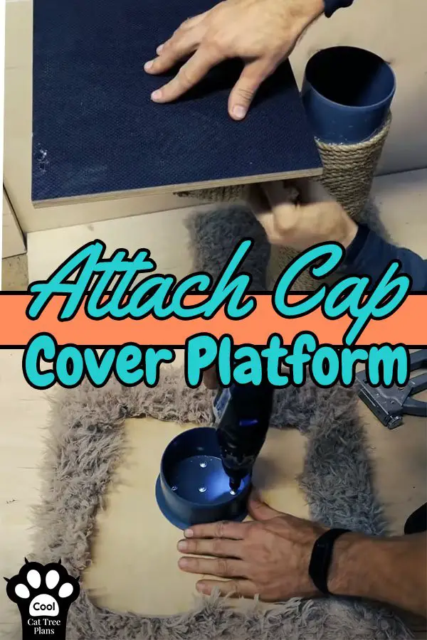 Attaching platforms to your pvc cat tree.