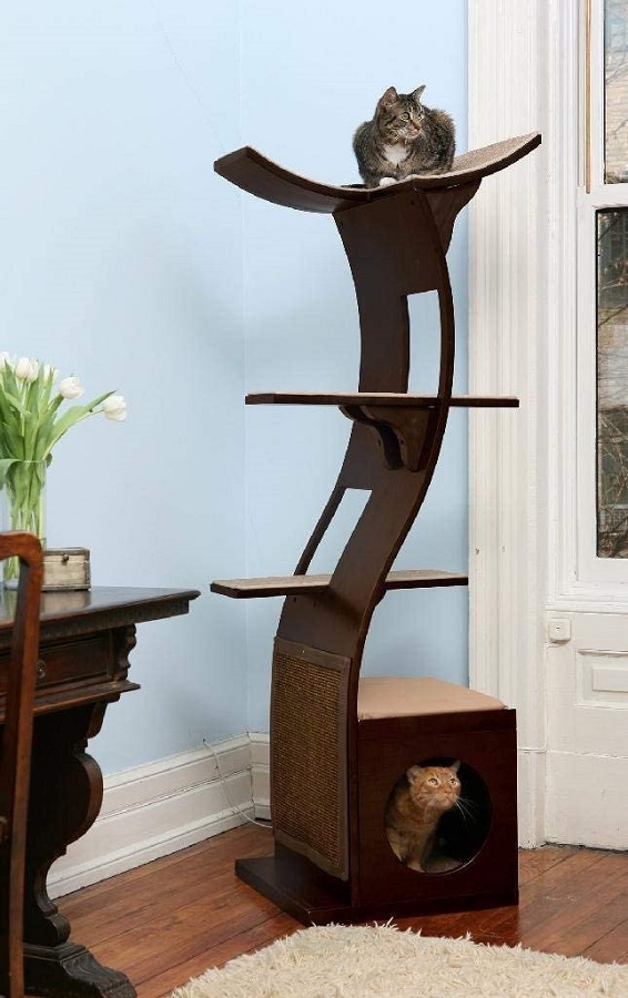 This is the Cleopatra Cat Tree, also known as The Lotus.  It's a furniture quality cat tree.