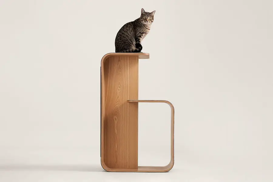 The sprout cat tower is a space saving, minimalist cat tree perfect for apartments.  It's compact, yet cat friendly, modern design give it an edge that no other cat tree quite has.